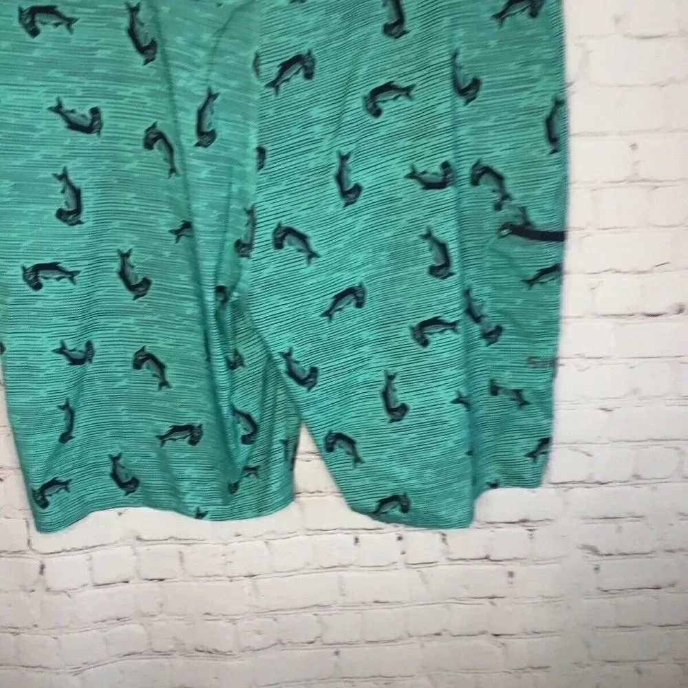 NWOT Simms Fishing Products Mens Green Fishing SolarFlex Unlined Board Shorts 40